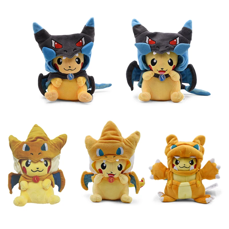 Игрушка для косплея Покемон Пикачу, Charizard Snorlax Garchomp, тиранит, гидригон, аниме Eevee Lapras, Мягкая Плюшевая Кукла морпеко, плюшевая кукла