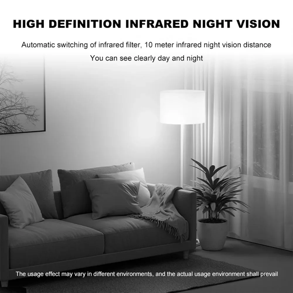 Telecamera Wifi da 3 MP Baby Monitor da 2,4 GHz per interni, telecamera di sicurezza Audio bidirezionale, visione notturna a infrarossi con app Ziicam