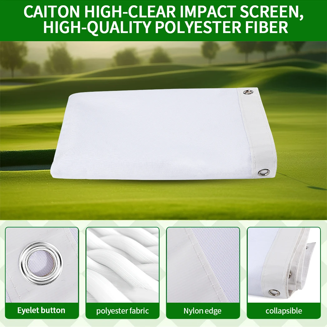 Schermo per pratica di golf in poliestere HD da 1 pezzo: impatto silenzioso, resistente all'usura, antistruccio, allenamento per interni/esterni, opzioni multi-dimensioni