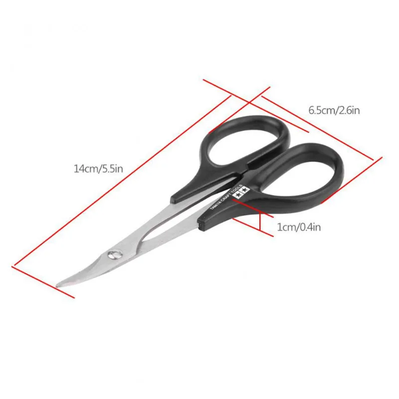 TAMIYA Metal Hard Stainless Steel RC Car Scissor Toll 74005 For RC Vehicle Boat Body Shell Bodyshell Curved Scissors RC Tool