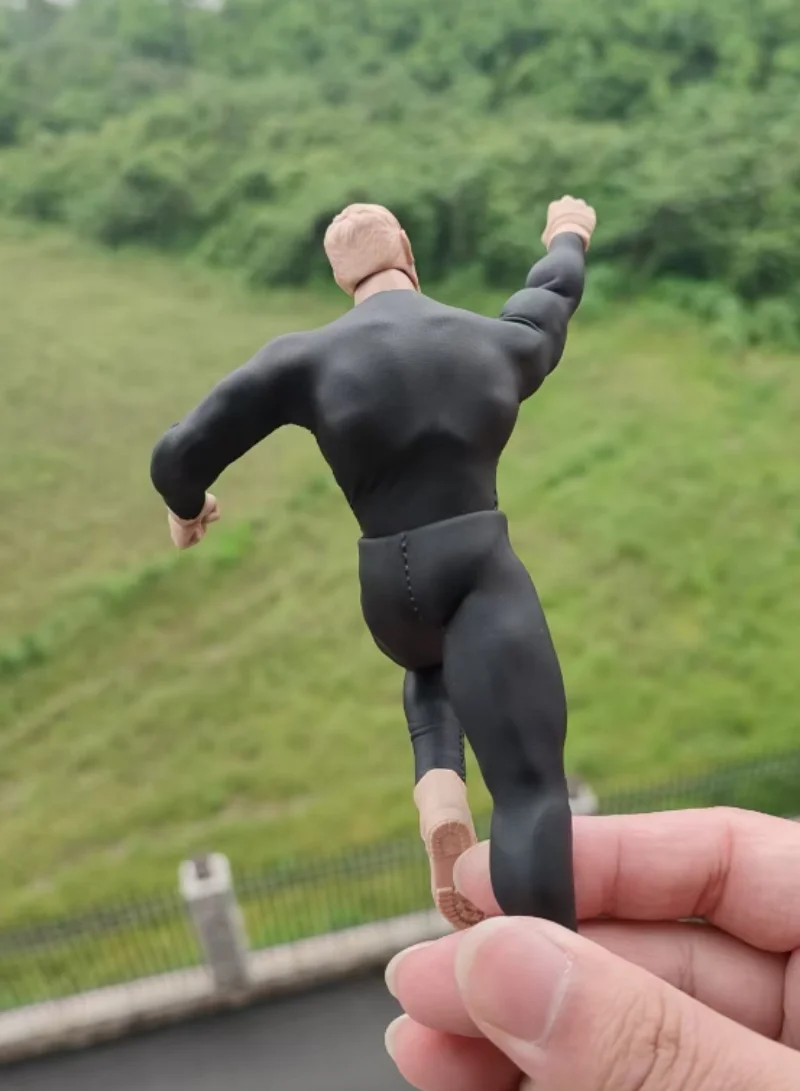 Conjunto de traje ajustado negro a escala 1/12 (top y pantalones) Modelo para GWtoys de 6''