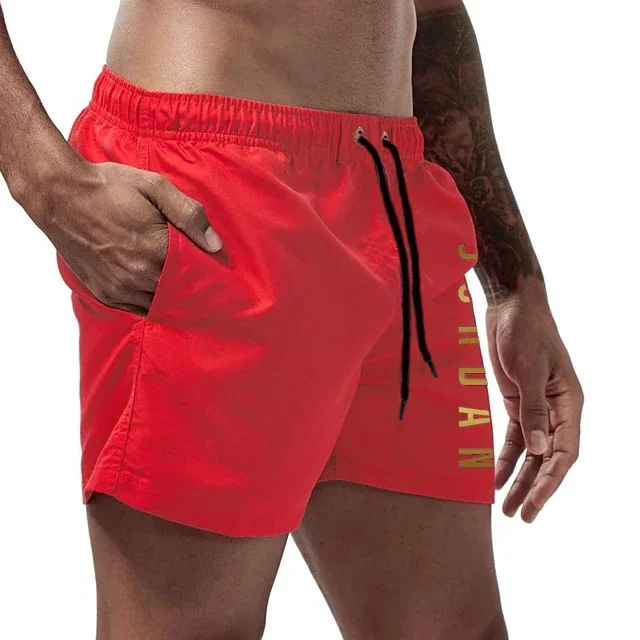 Short de plage à séchage rapide pour hommes, short de sport unisexe pour planche de surf, short de plage doublé, norme complète pour hommes