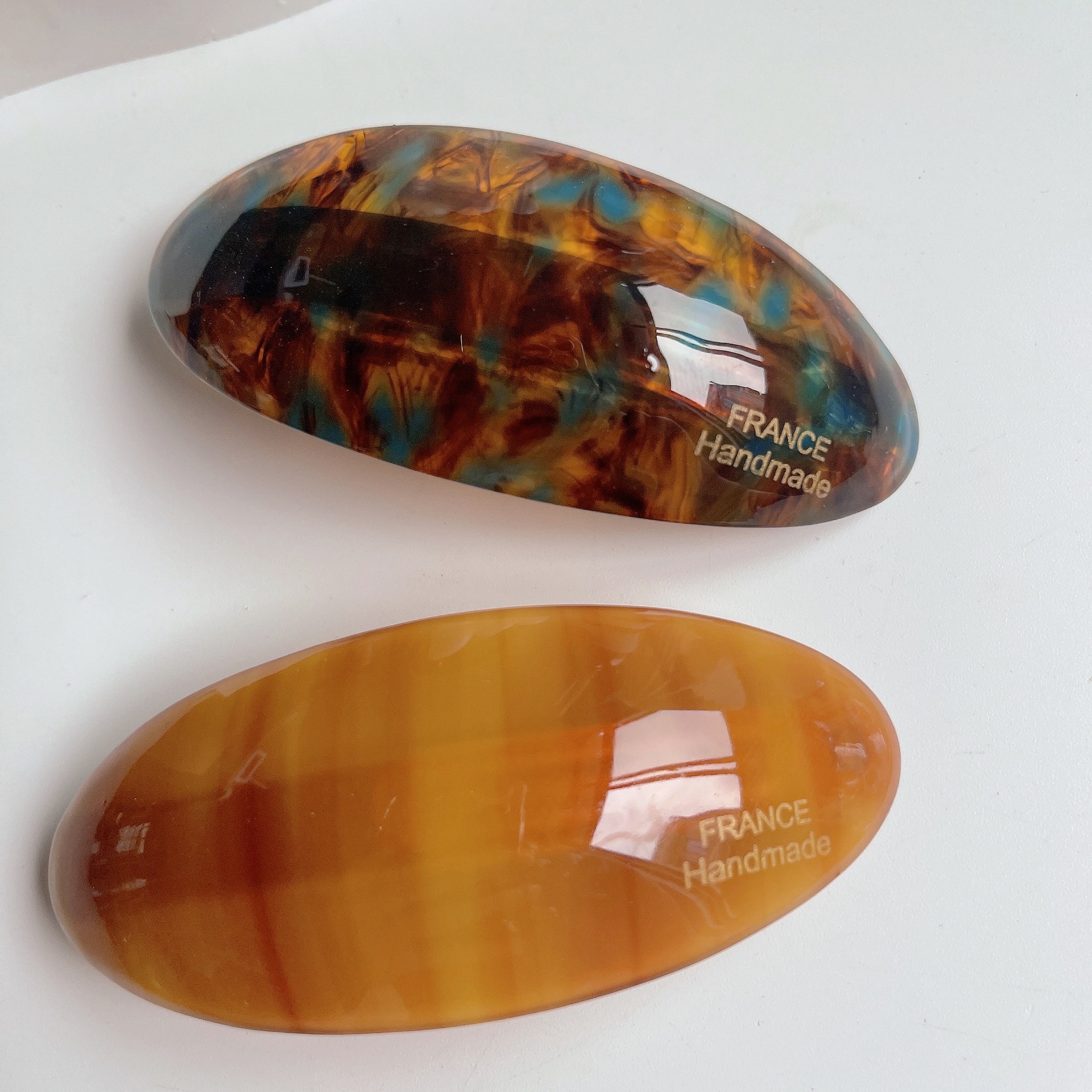 Pinza de pelo de ácido acético coreano para mujer, accesorios para el cabello, Clip de cuchara de primavera, Clip superior, tocado Simple, venta al por mayor