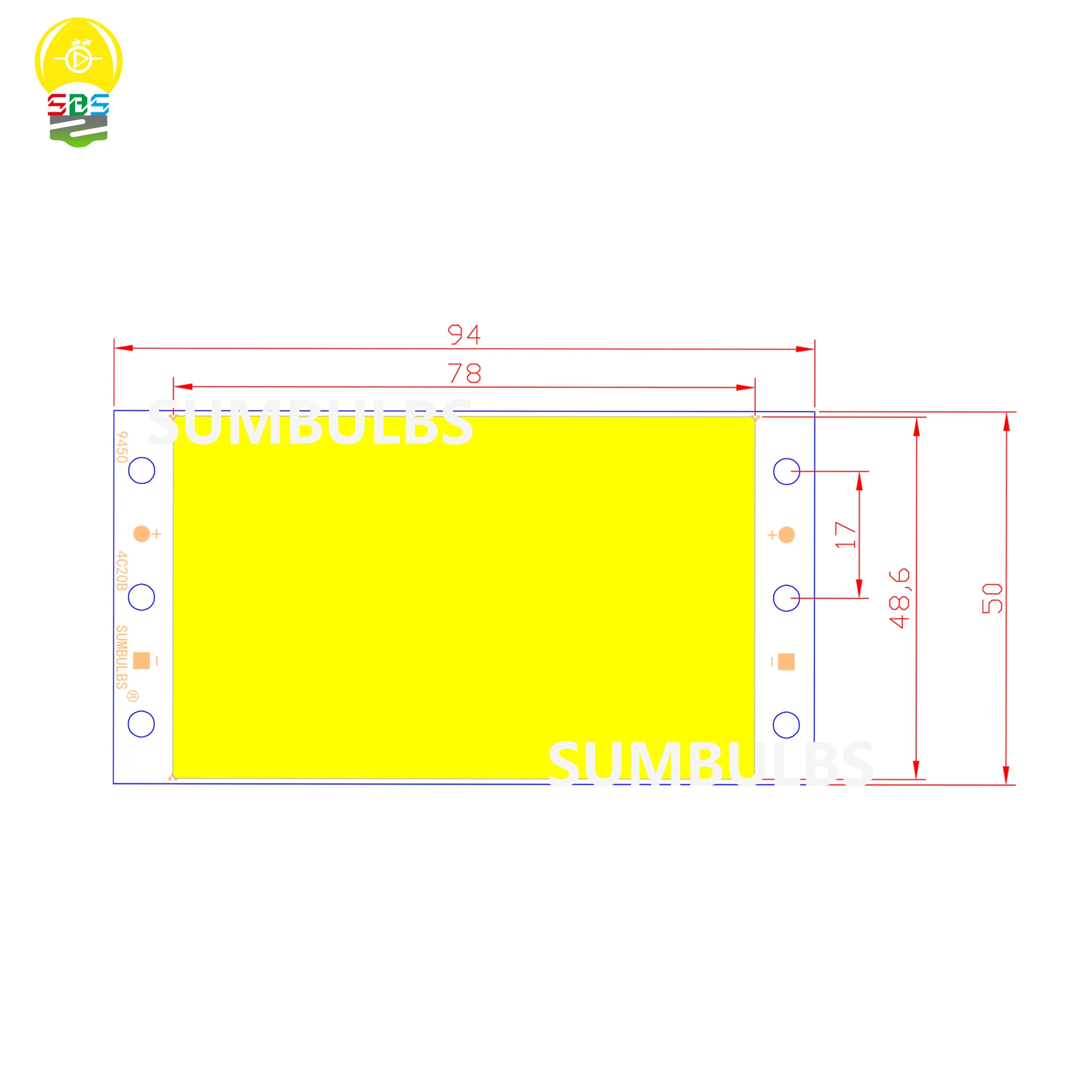 94X50 Mm 15W COB LED Dải Đèn Mô Đun 12V 1600LM Ultral Sáng Ấm Thoáng Mát trắng Xanh Chip COB Trên Tàu Ma Trận Bóng Đèn LED