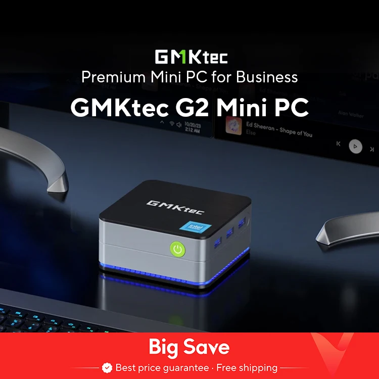 GMKtec G2 Mini PC Windows 11 Pro Intel 12a generazione Alder Lake N100 Mini PC DDR5 12GB RAM 512GB ROM WiFi 6 BT5.2 Computer desktop