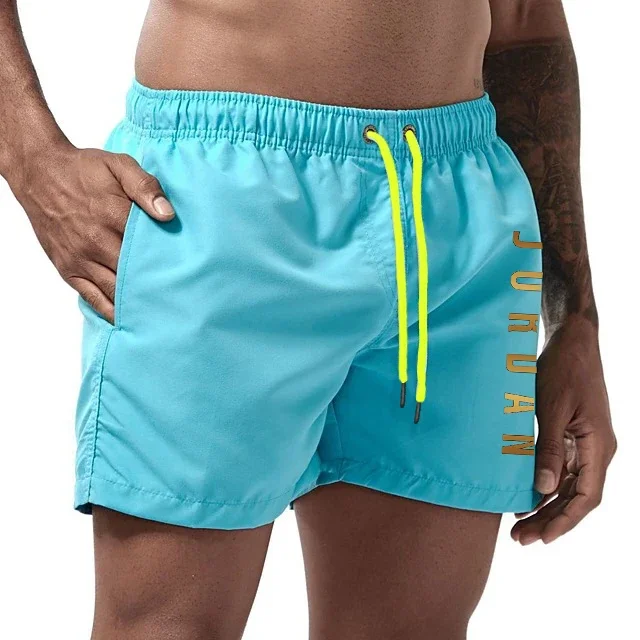 Short de plage à séchage rapide pour hommes, short de sport unisexe pour planche de surf, short de plage doublé, norme complète pour hommes