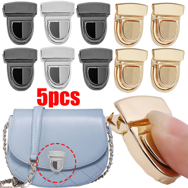 5 個の金属ロックバッグクラスプキャッチバックルハンドバッグショルダーバッグ財布トートバッグ閉鎖スナップクラスプ DIY クラフトバッグアクセサリー