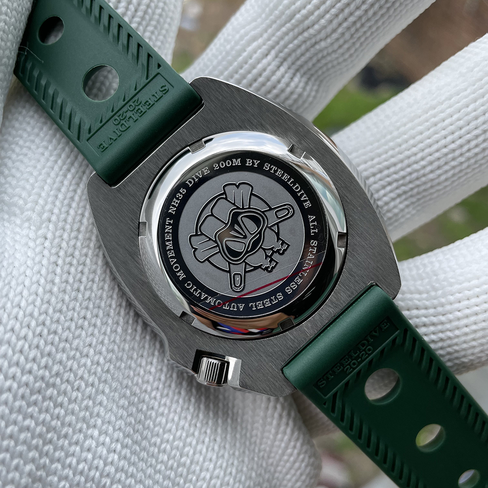 2020 Neuankömmling SD 1970 Steeldive Brand Herren-Automatikuhr NH35 Taucheruhr