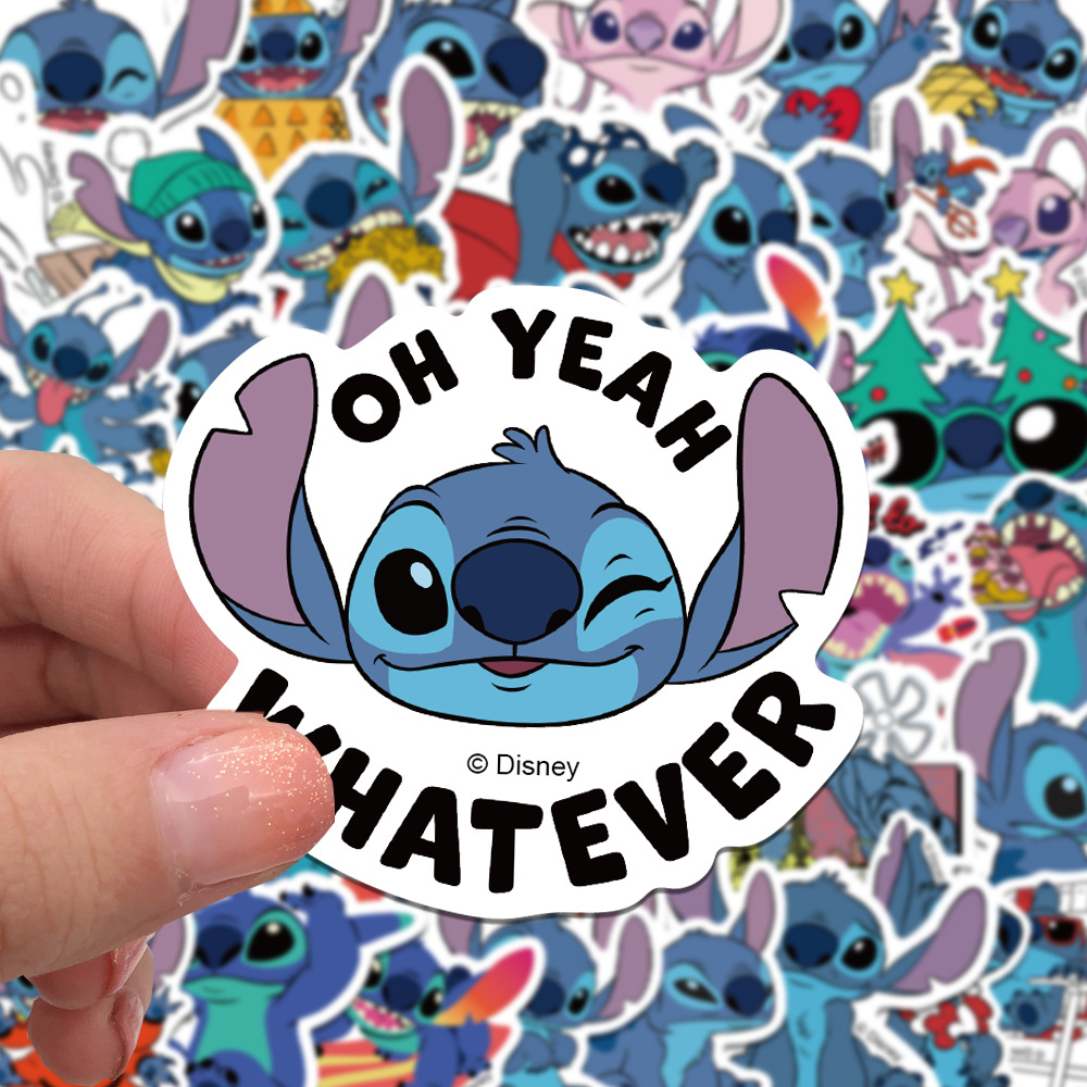 50/100 PCS Cartoon Stich Graffiti Aufkleber Dekorieren Gitarre Gepäck DIY Wasserdichte Kinder Belohnung Schreibwaren Aufkleber