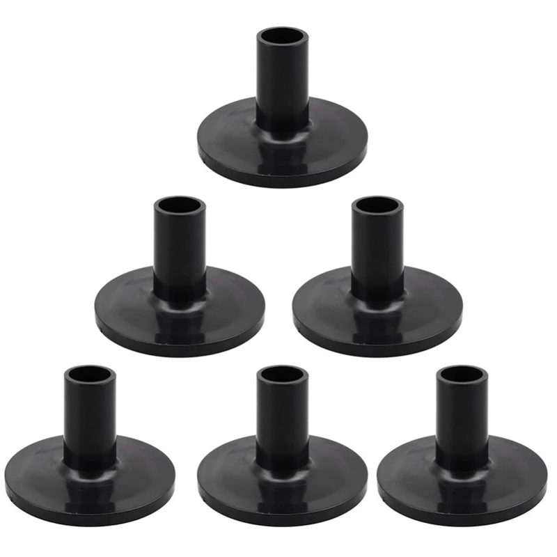 77HC 8 Cái Cái Chập Chả Tay Trống Nhựa Tay Cái Chập Chả Đứng Tay Với Mặt bích Đế Cho Bộ Trống Bộ Phận Đen