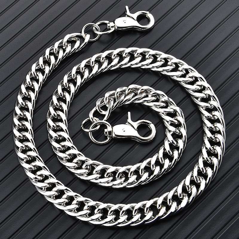 316L Stainless Steel Solid Metal Bag Chain Multi Function Can Be Used Necklaces Trouser Strap Accessories DIY Gift