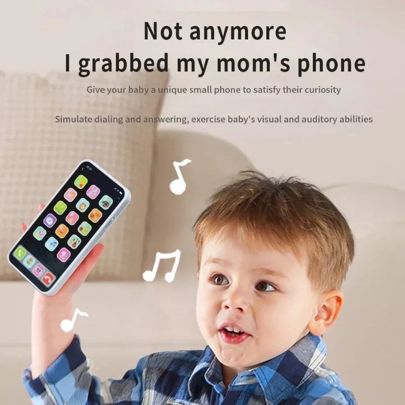 Children Multi-mode Touchscreen Simulation Iphone Model Early Education Toys Mobile Phone Music Phone  Intellectual Development