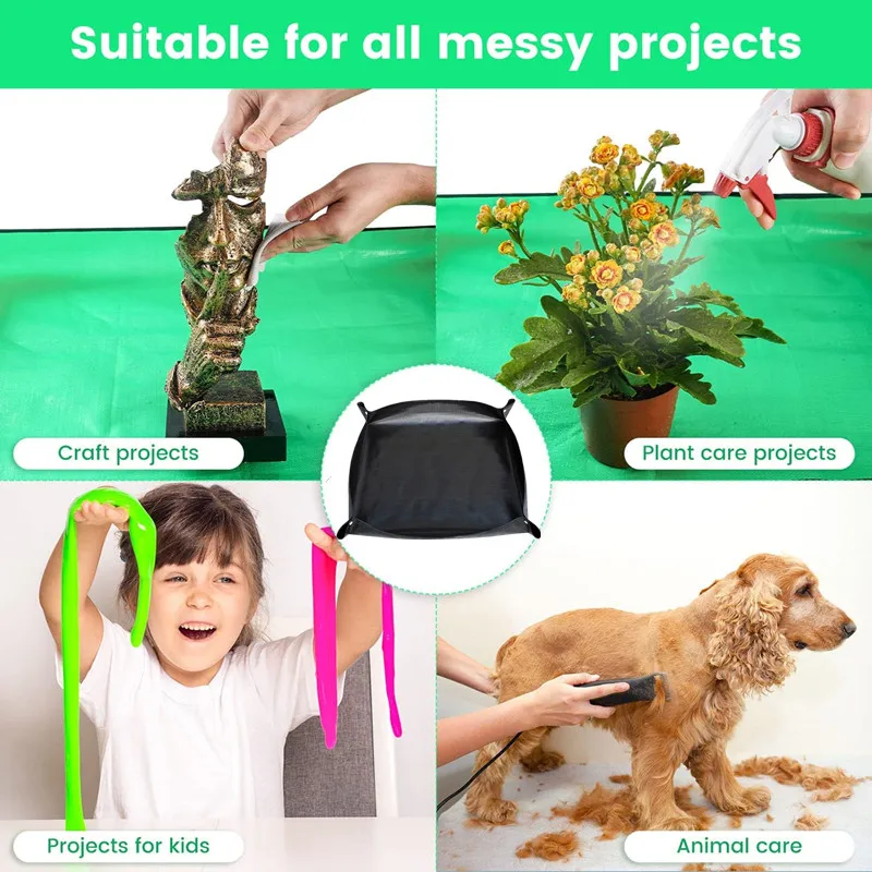 Estera para repottar plantas, macetas impermeables, almohadilla para trasplante, Control del suelo, estera plegable para macetas suculentas, bandeja de jardinería