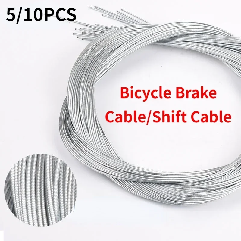 1/5/10pcs MTB เบรคลวด Core จักรยานพับเปลี่ยนความเร็วลวด Core แผนที่จักรยานเบรคด้านในสายเปลี่ยนความเร็วอุปกรณ์เสริมสายไฟ