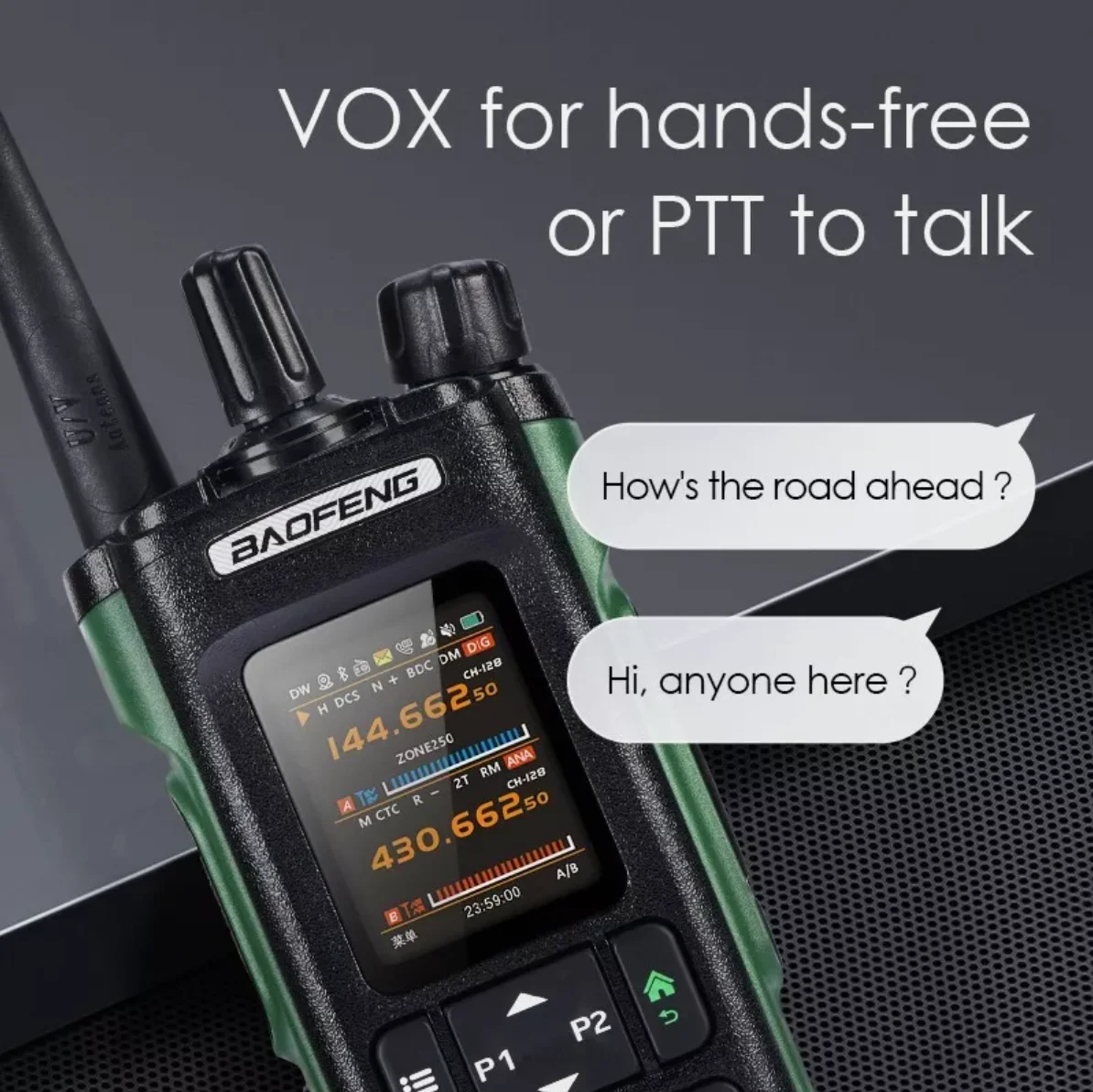 Caliente BAOFENG DM-32 DMR Walkie Talkie simulación Digital GPS/APRS banda aérea Radio FM