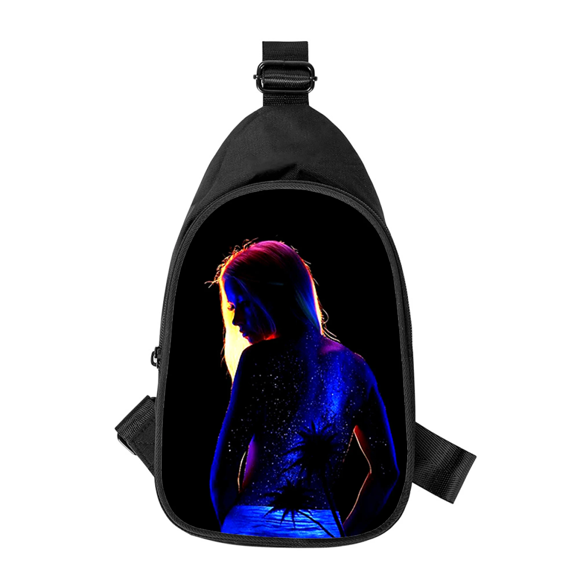 Persönlichkeit Kunst Mädchen 3D-Druck neue Männer Kreuz Brusttasche diagonal Frauen Umhängetasche Ehemann Schule Taille Pack männliche Brust Pack