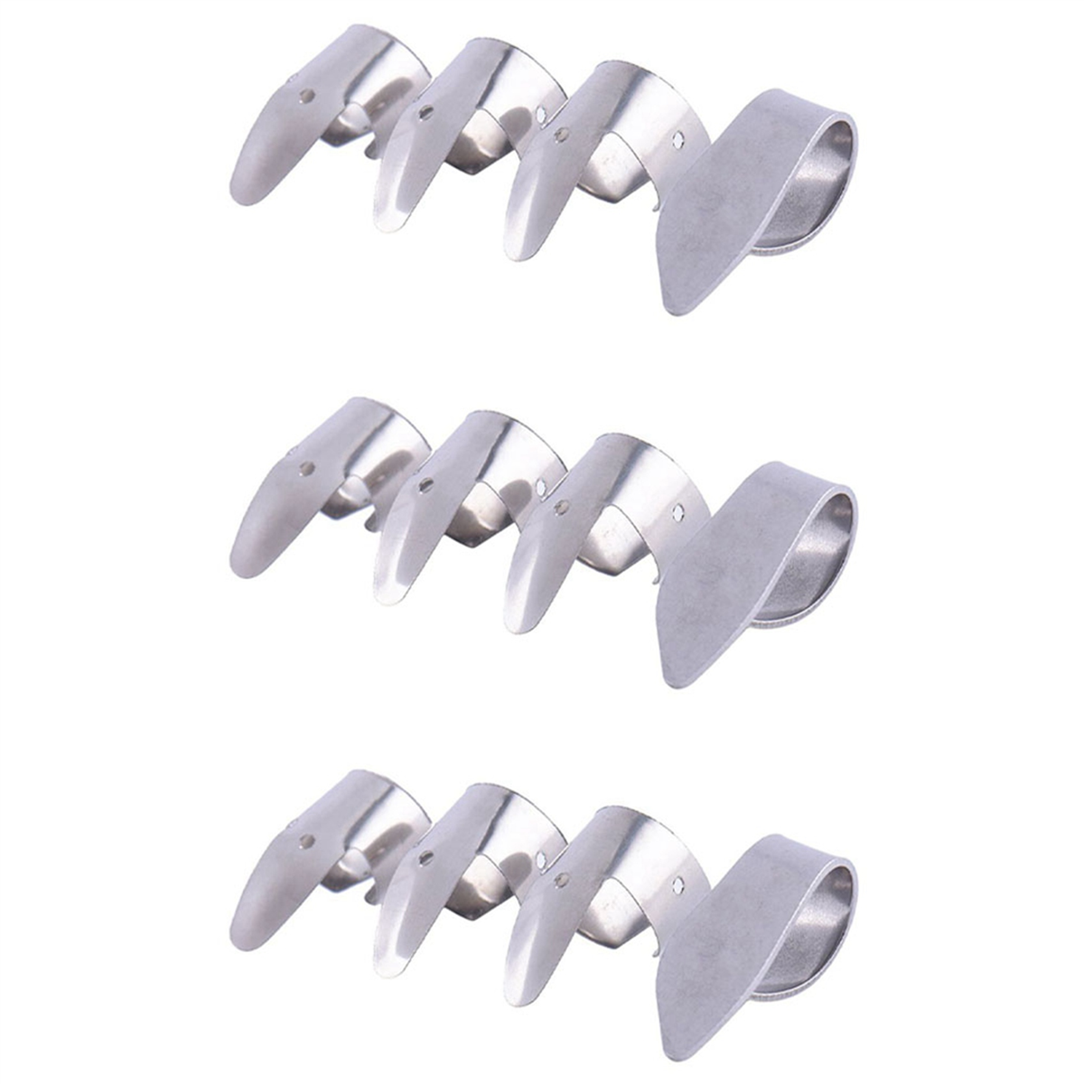 A71P 9 palhetas de dedo de metal + 3 palhetas de polegar conjunto de palhetas de guitarra para guitarra Dobro Banjo, etc.