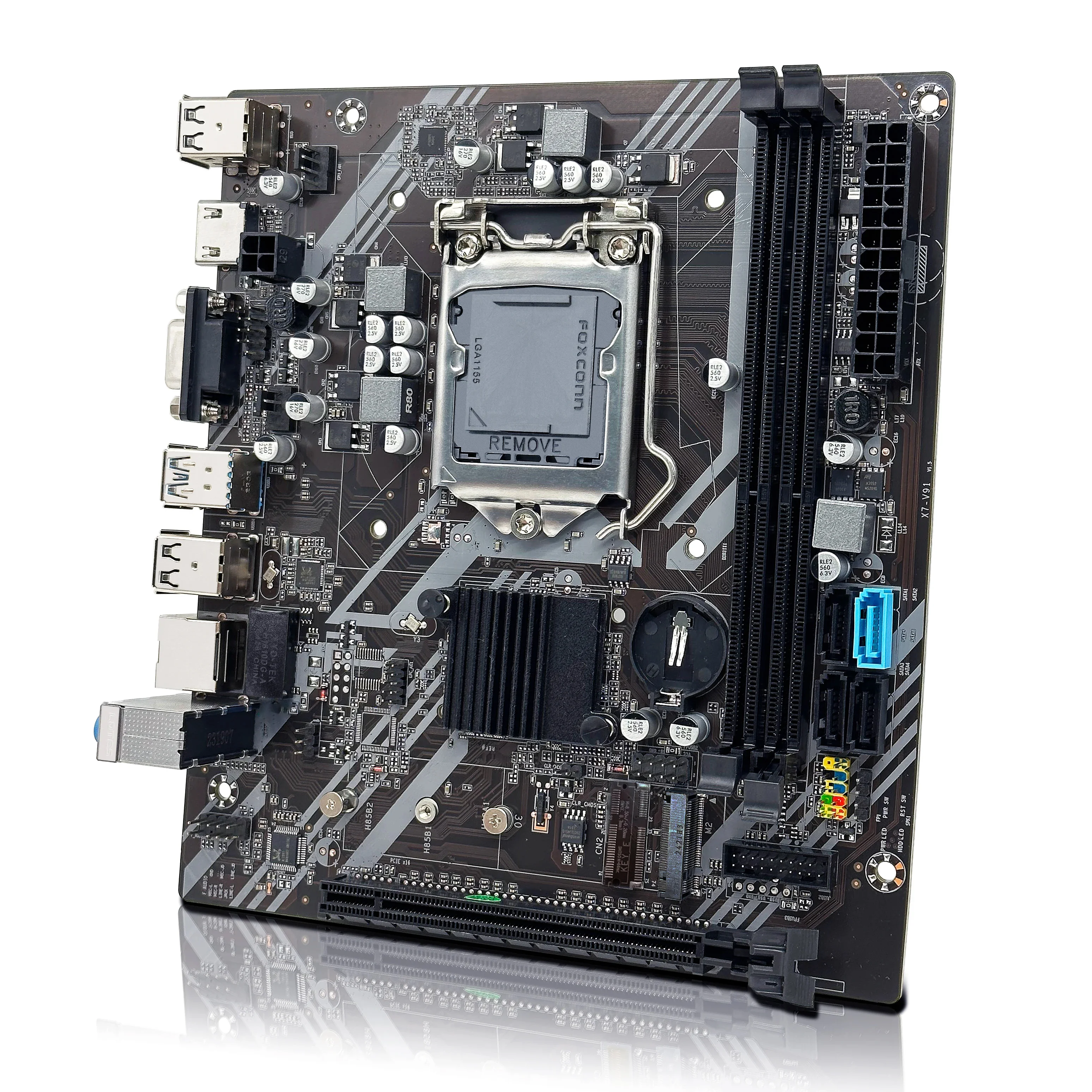 ZSUS B75 Motherboard LGA 1155 Desktop-Motherboards unterstützen DDR3 RAM mit NVME M.2 Schnittstelle USB3.0 SATA3.0