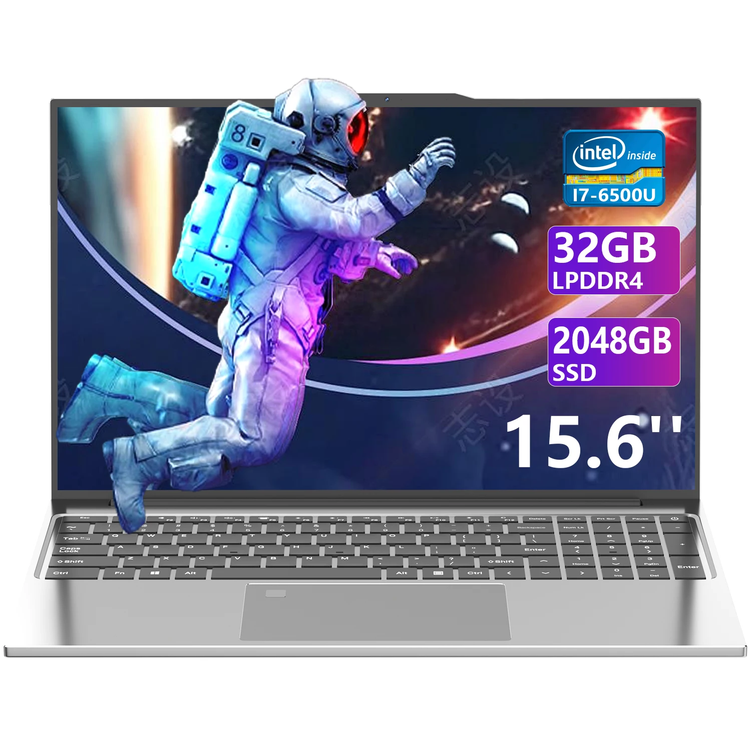 15.6 "Laptop Intel Celeron i7-6500 notebook gamer 32GB RAM 2TB SSD Office Study PC Computer Windows11 1920*1080 risoluzione laptop