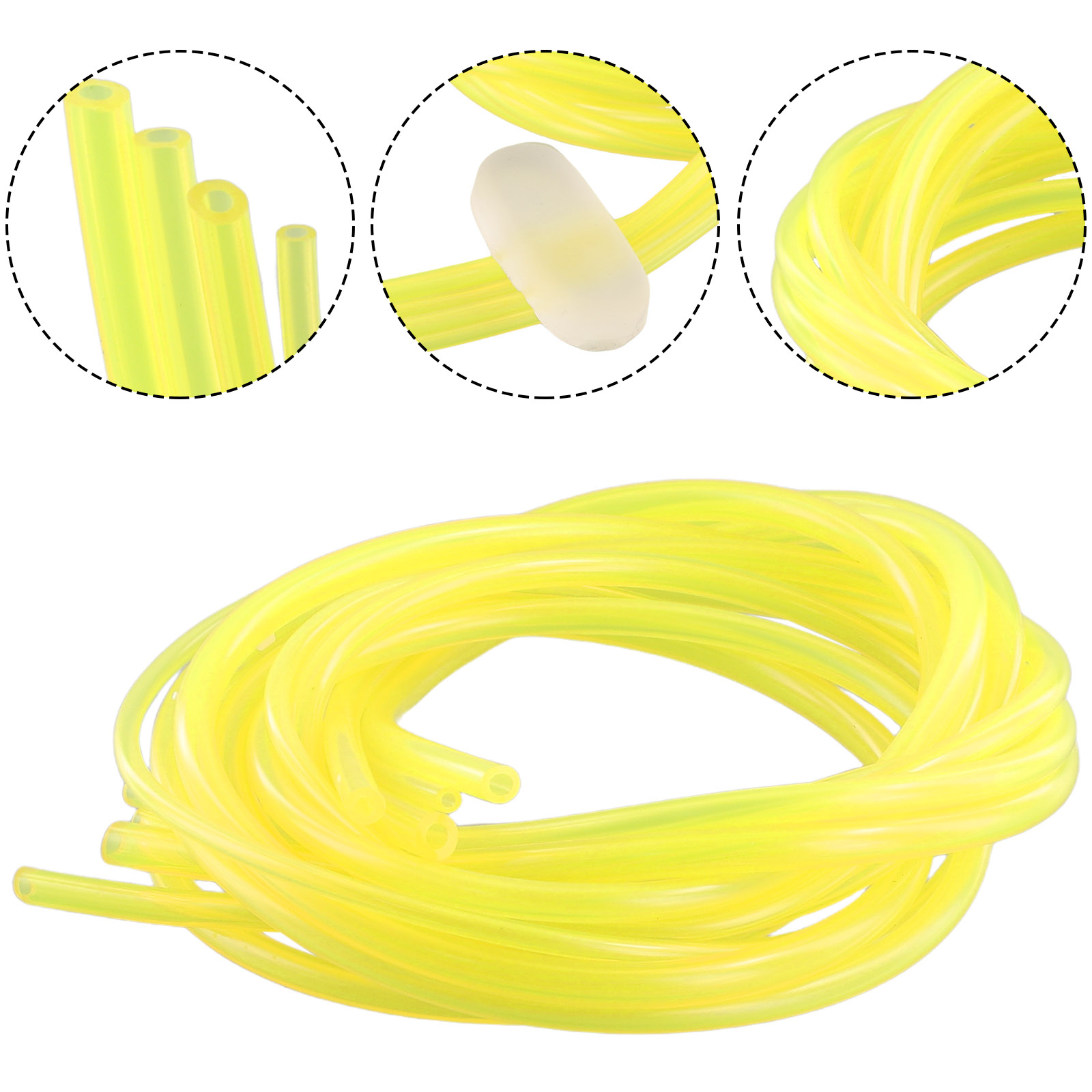 4 PCS 4 Größen Kraftstoff Gas Schlauch String Rohr Benzin Rohr Für Trimmer Kettensäge Gebläse Schläuche Garten Power Werkzeug Zubehör ersatz