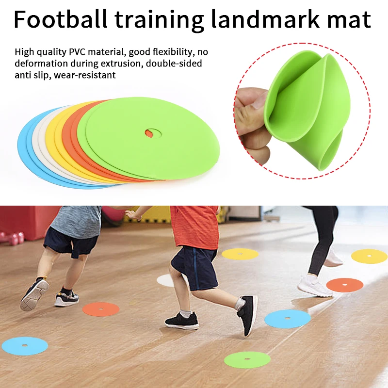 高品質サッカーバスケットボールトレーニング補助スポーツトレーニング機器アクセサリー穴ランドマークパッド10個
