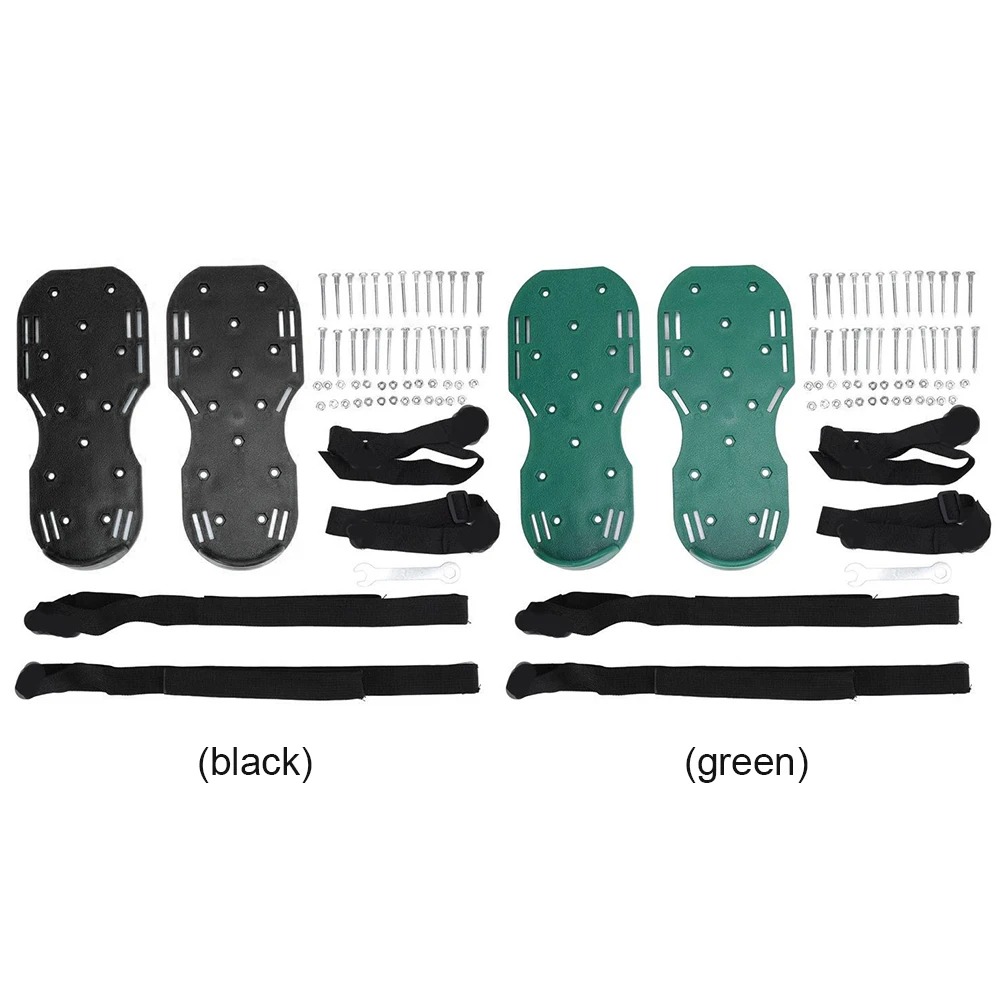 Rasenbelüfter-Schuhe, Belüfter-Sandalen mit Spikes und verstellbarem Riemen, Gras-Schuhe mit Spikes, rutschfest, zum Belüften von Rasenboden