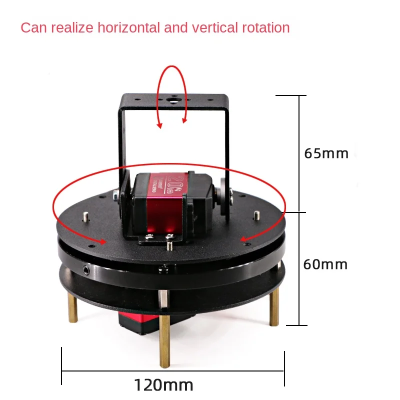 MG996 2 DOF Rotating Robot Manipulator Metal Alloy Mechanical Rotate Platform Kit For Arduino Robot Bracket Programmable DIY Kit