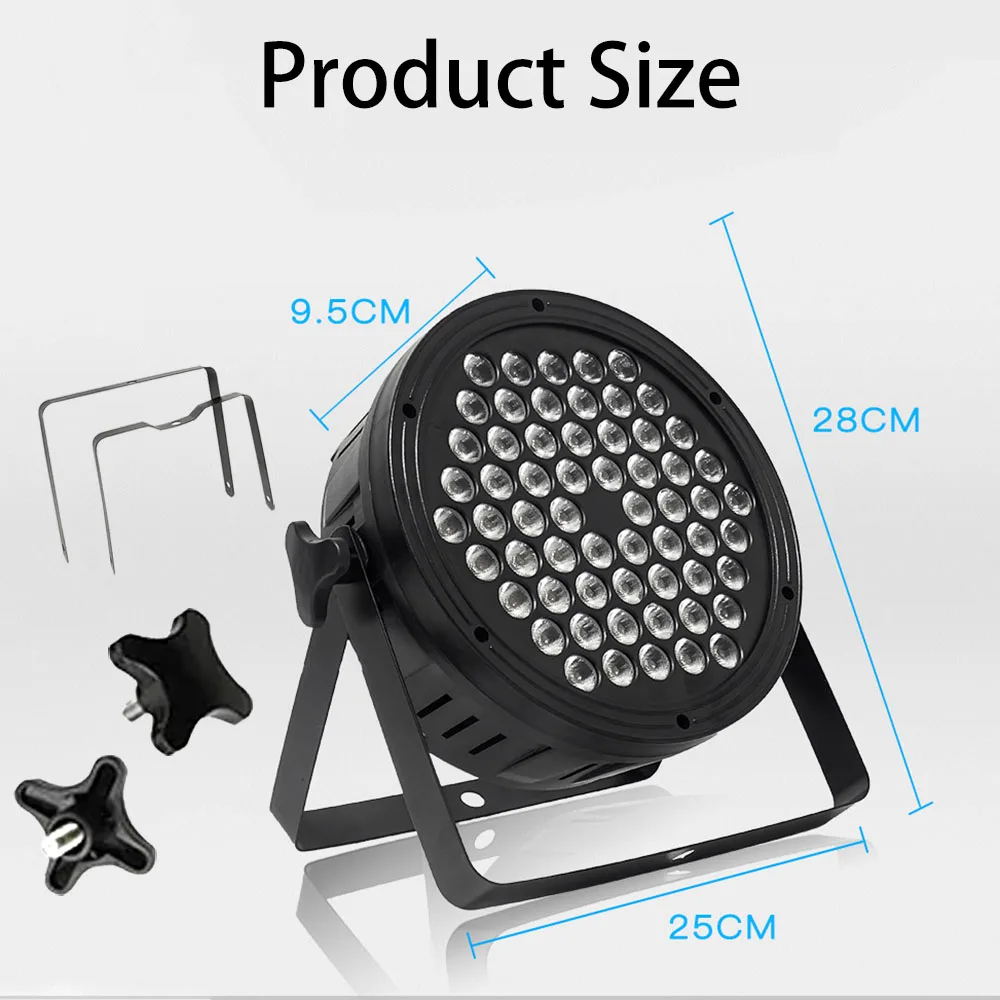 60*3W Professional Disco light DMX 512 Voice Control RGB LED Ktv Bar Party DJ Decorative Stage Light Effect Projector par lamp