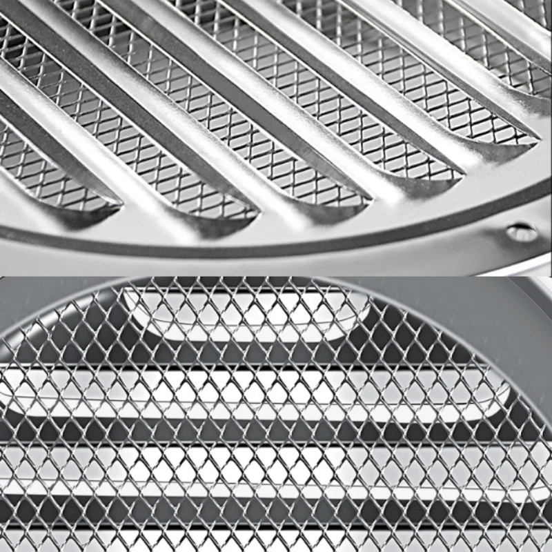 Grade redonda de ventilação de ar, 70/80/100/120/150/180/200mm, aço inoxidável, proteção contra insetos, casa, parede externa, ferramenta de ventilação