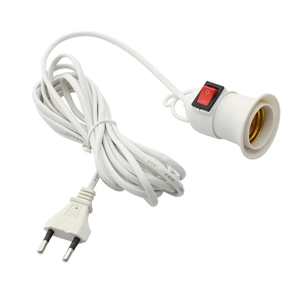 E27 Hanging Indoor Plants Light Holder Garden Lampholder With  Cable EU Plug with On/Off Switch Lamp Holder for Desk Light