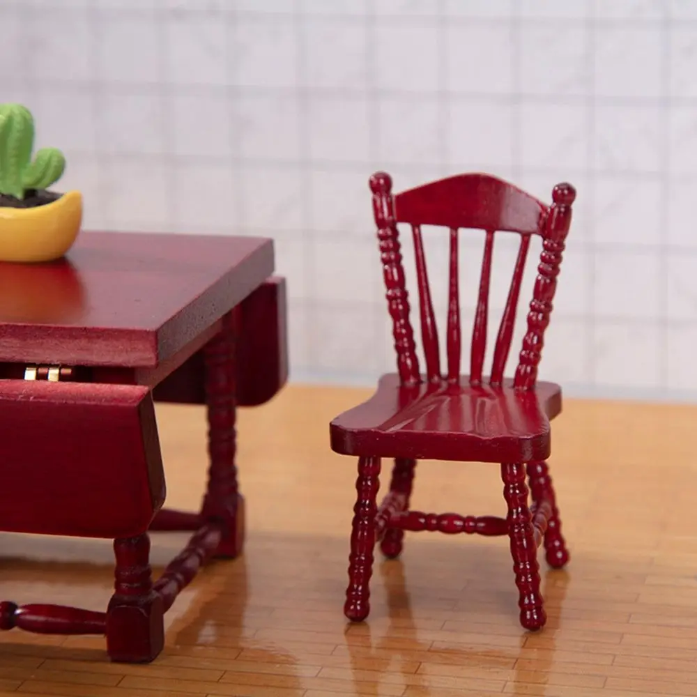 1:12 Mini Gỗ Bàn Nhà Búp Bê Lắp Ghép DIY Trang Trí Tiểu Cảnh Bàn Ghế Mẫu Bàn Đồ Gỗ Đồ Chơi Búp Bê Phụ Kiện