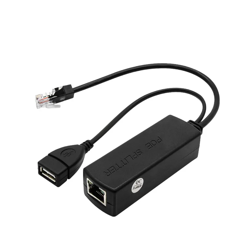USB Hembra Tipo A Puerto POE Spliter Función de aislamiento 802. 3AF/at para IP Cccam, Módulo de Fuente de Alimentación, Ethernet 100M, CC 48V a 5V