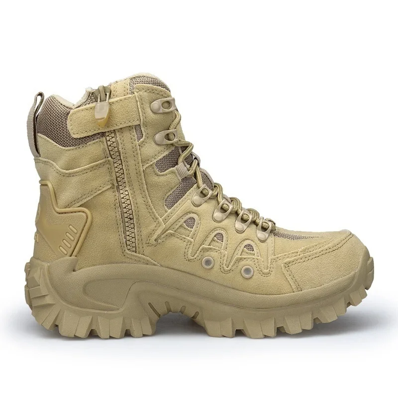 ผู้ชายทหาร BOOT COMBAT Mens ข้อเท้า BOOT ยุทธวิธีขนาดใหญ่ 39-46 Army BOOT ชายรองเท้าทํางานรองเท้ารถจักรยานยนต์รองเท้า