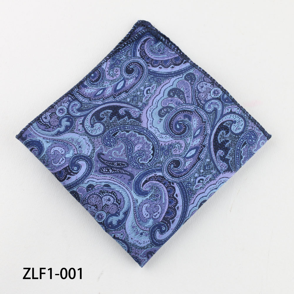 22 cm Klassieke Paisley Pochet heren Polyester Jacquard Zachte Zakdoek Bruiloft Pak Accessoires Smoking Formele Zakdoek