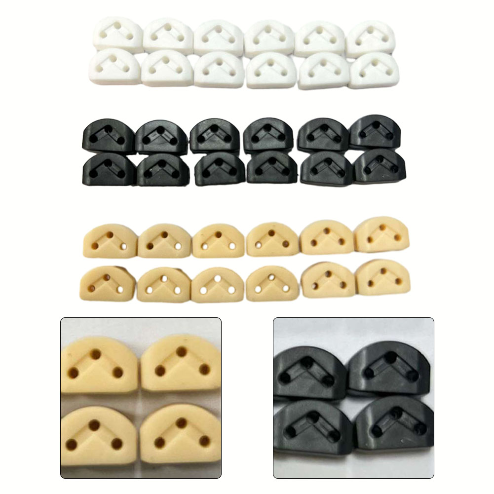 12Pcs Classical Guitar Rollers String Trees Retainer Guides Guitar String Locks Nut Block Clamp For Guitar/Ukulele Parts