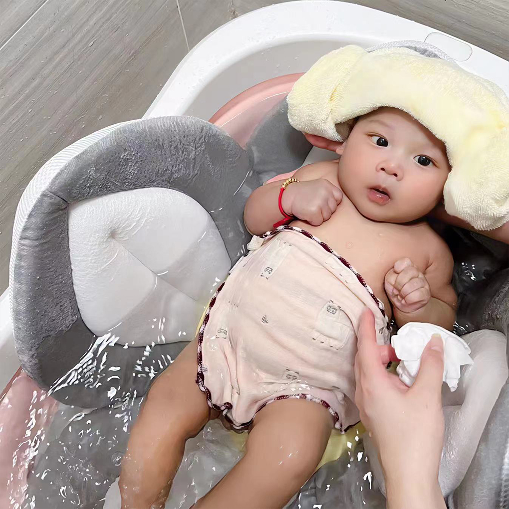 Blooming Bath Lotus Baby Bath Seat For Babys Bathing Comfort Not Easily Deformed Baby Sink Bathtub Mat Cushion Safe Flower Seat