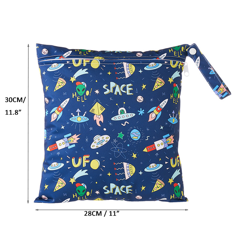 28*30 センチメートル防水ウェットバッグ洗える再利用可能な旅行ビーチプールベビーカーおむつ汚れた体操服ウェット水着トイレタリー