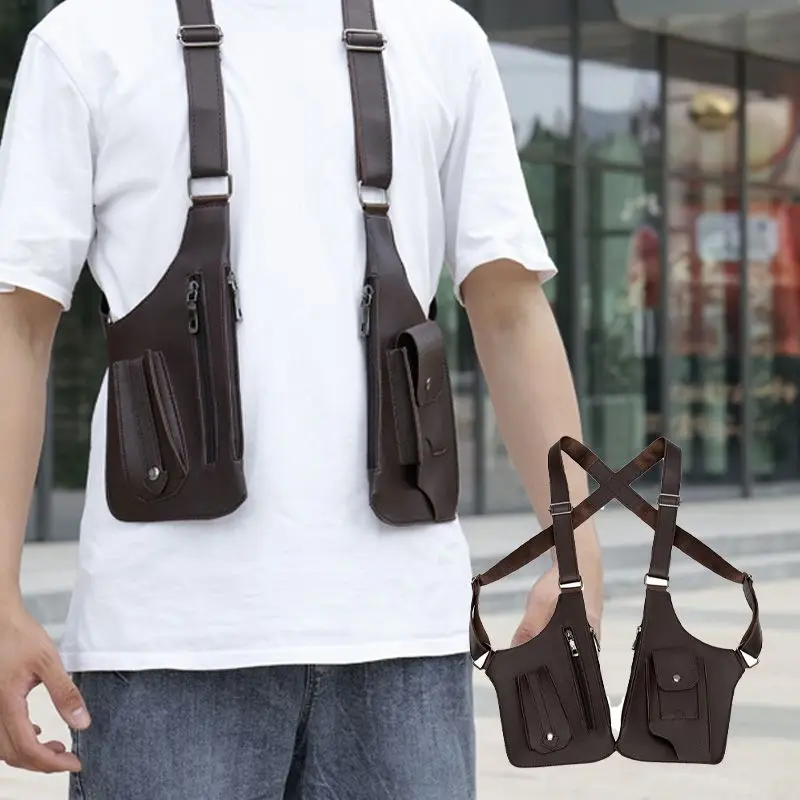 Alça de ombro dupla multi-bolso ao ar livre anti-roubo tático saco de pesca impermeável plutônio multi-purpose sacos crossbody masculinos