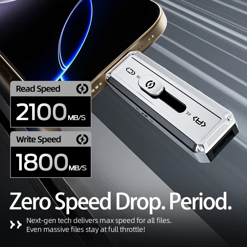 MOVESPEED SP20 2100 MB/s USB-Flash-Laufwerk 2 TB 1 TB USB3.2 Gen 2 Typ C Solid State Pen Drive 512 G 256 GB Pendive für iPhone 15/16 PC
