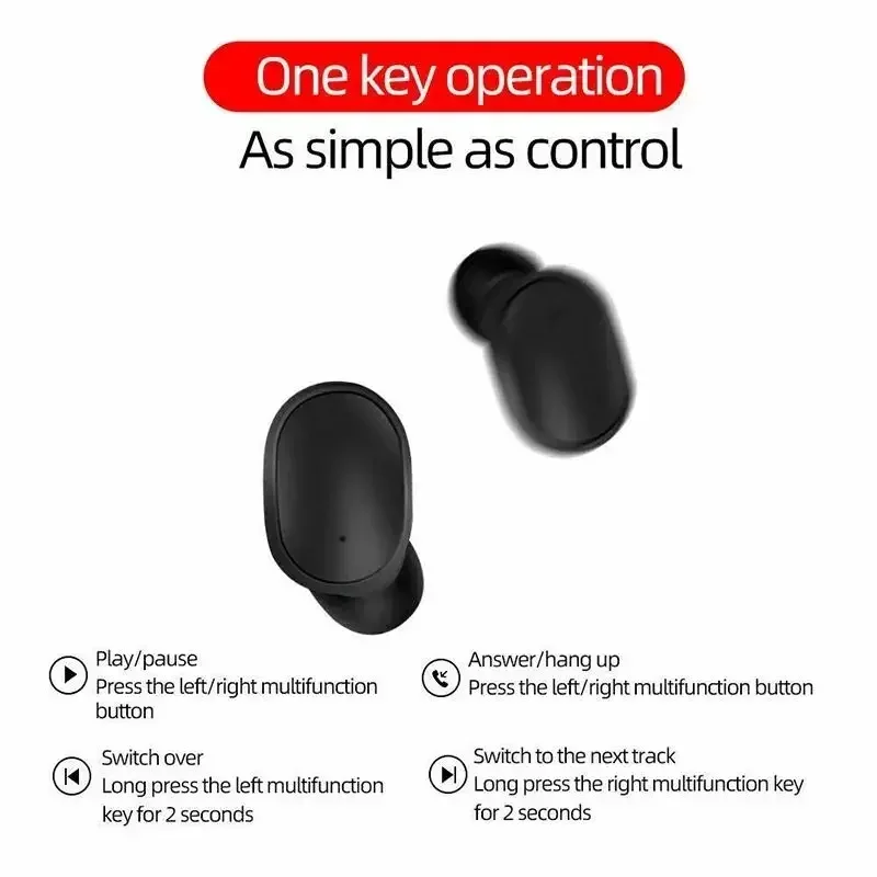 Auriculares Bluetooth E6S TWS auriculares inalámbricos bluetooth auriculares con cancelación de ruido con micrófono para Xiaomi Samsung