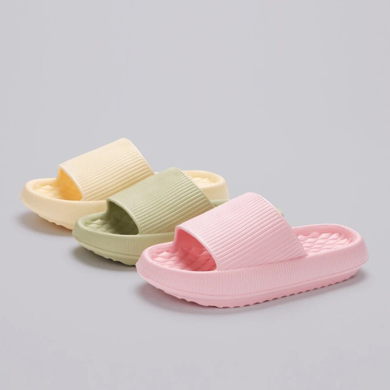 Zapatilla antideslizante de EVA para hombre y mujer, suela gruesa de 4CM, sensación similar a la nube, novedad