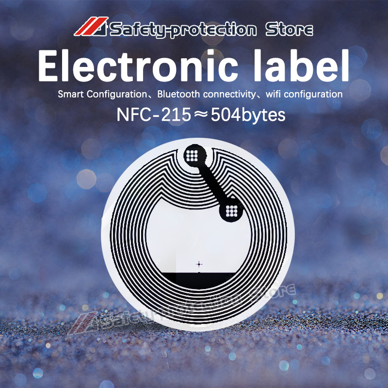 Adesivo nfc ntag215 chip adesivo etiqueta de indução nfc adesivo de parede de música caseira adesivo de interruptor de casa inteligente 13.56 mhz, huawei ios