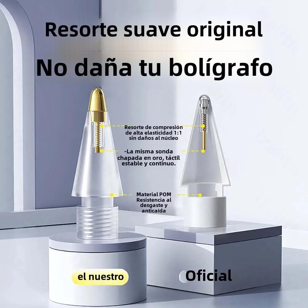 Puntas de lápiz de repuesto para Apple Pencil 1/2/3th Apple Pencil Pro 4/6 Uds 2B puntas suaves para iPad Pro Pencil 1/2/3 Stylus punta fina