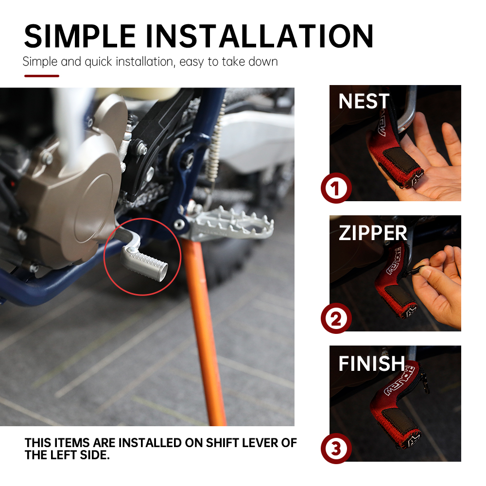 Dành Cho Xe SUZUKI GSX-R GSXR 600/750/1000 K3 K4 K5 K6 K7 K8 K9 600CC-1000CC Đạp Chân Xe Máy Lever Gear Dịch Chuyển bao Da Boot Giày Bảo Vệ