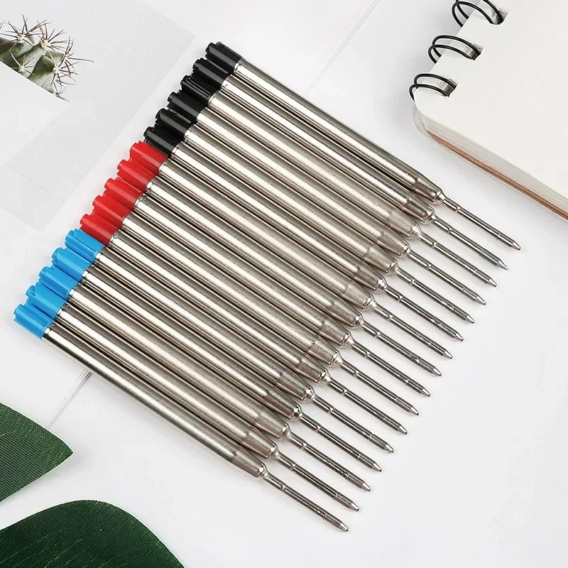 5/10/20pcs L:3.9 ในปากกาลูกลื่นเติมสําหรับ Parker ปากกา Medium Point สีฟ้าสีแดงแท่งหมึกสีดําสําหรับเขียนสํานักงานเครื่องเขียน