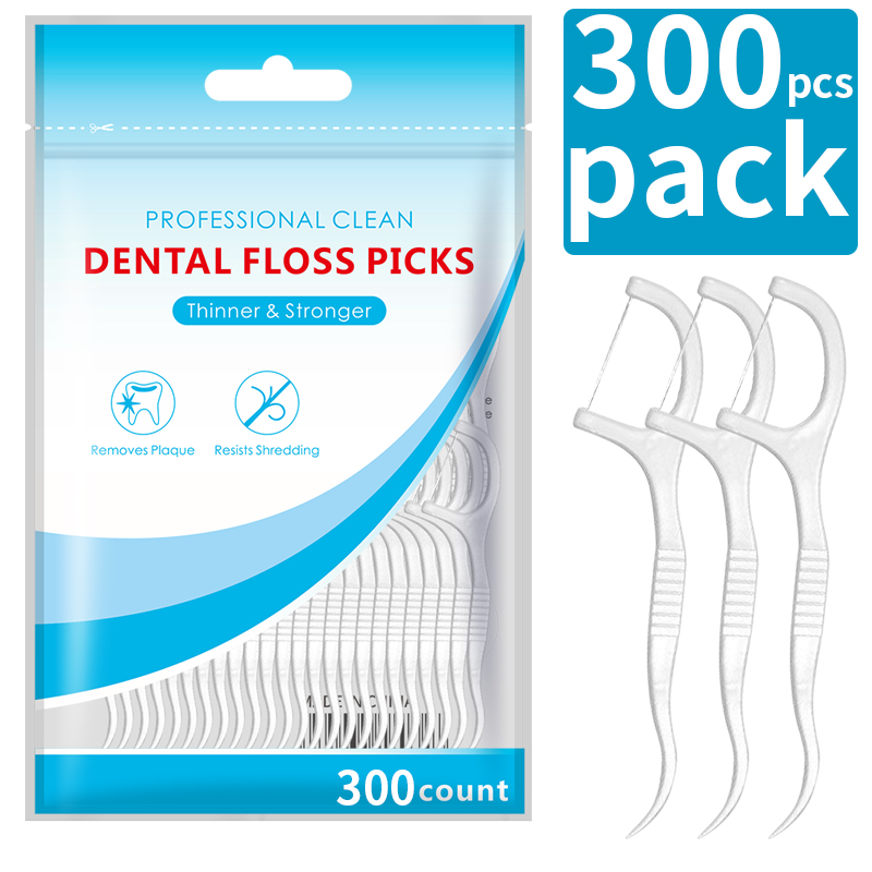 600/300/150/50pcs Ultra-Fine Toothpicks, Home Set, Portable and Disposable Care Floss- Deep Cleaning for Oral Care
