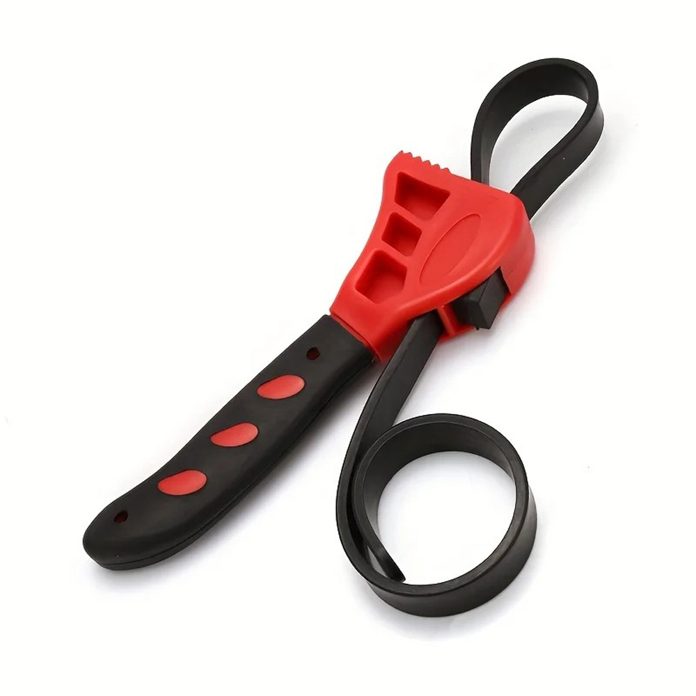 Chave de cinto de 6 polegadas, extrator de filtro de óleo, chave de corrente, abridor de alça, ferramenta de desmontagem ajustável