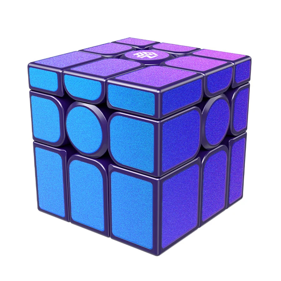 【JudyCube】GAN กระจกแม่เหล็ก (เคลือบ UV) 3X3 Magic Speed Cube Professional Cast เคลือบปริศนา Fidget ของเล่นเด็กของขวัญ