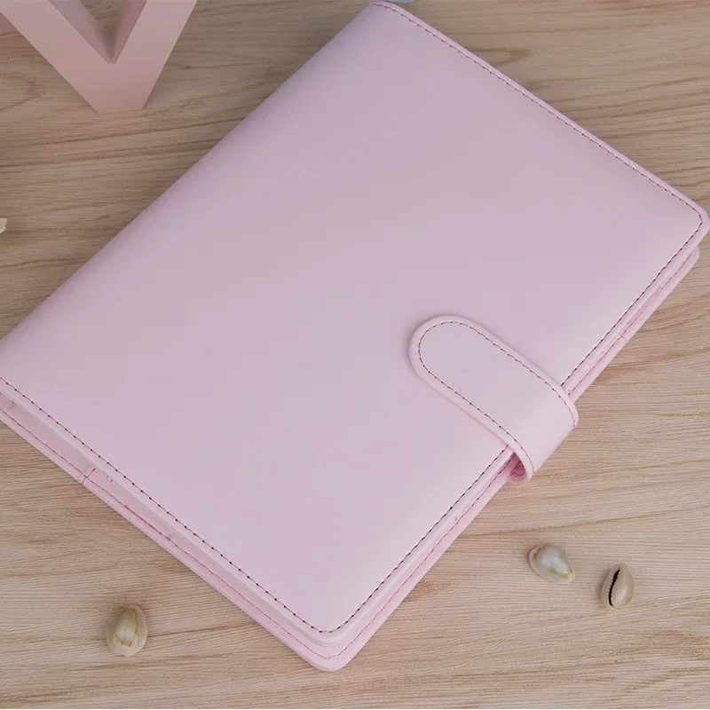 Macaron document horizon/A5 PU Leather, DIY Binder, Notebook Cover, Diary, Agenda, License Paper Cover, School Staacquering