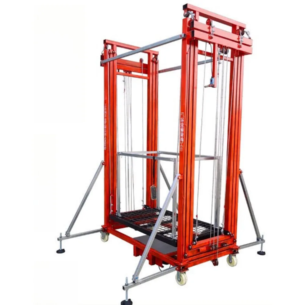 Electric scaffolding foldable mobile lifting platform construction site decoration fully automatic remote control